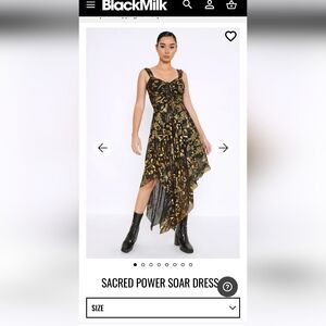 Blackmilk Sacred Power Soar Midi Dress